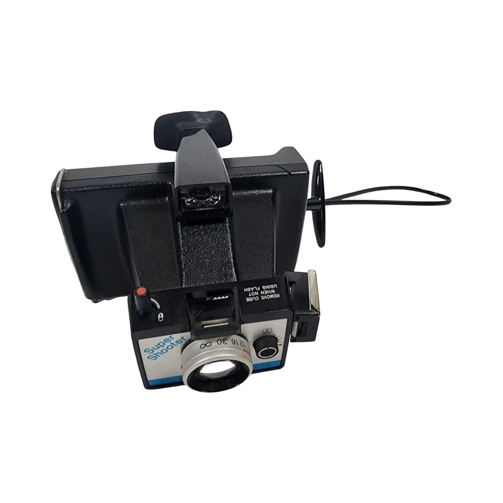 Polaroid Super Shooter Land Camera Vintage Instant Film Black Silver USA